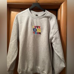 Harry Styles Love on Tour 2022 merch fan made embroidered sweatshirt unisex